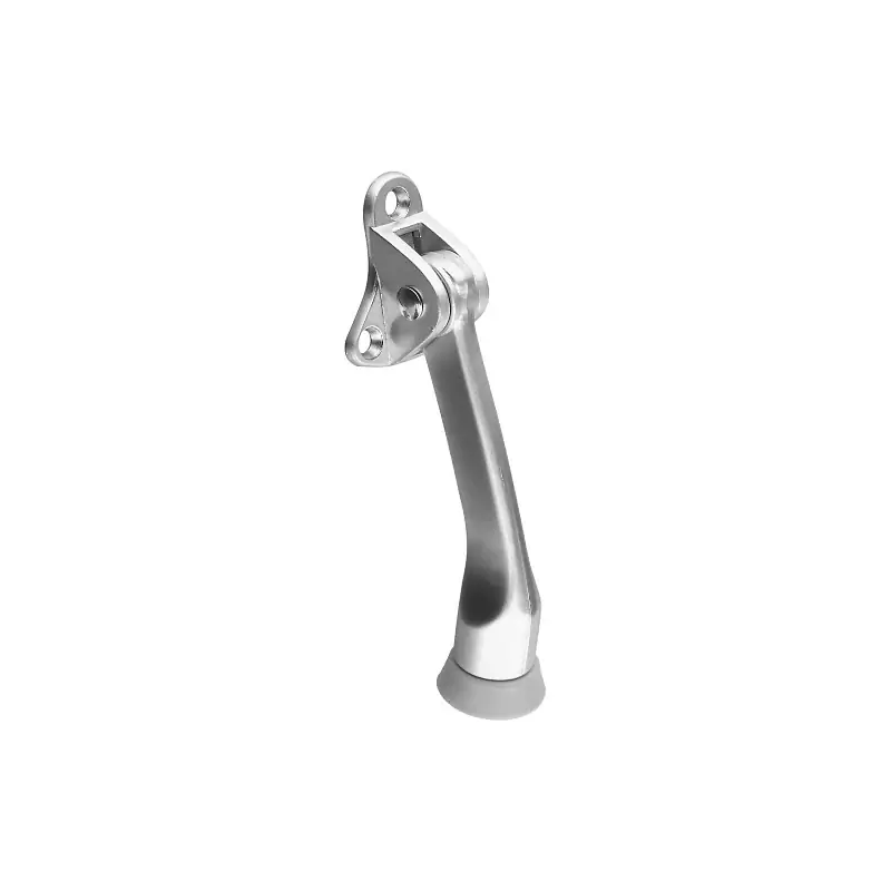 National Hardware V238 Series N273-532 Door Stop, 4 in Projection, Zinc, Satin Chrome Clearance