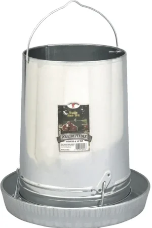 Little Giant 914043 Poultry Feeder, 30 lb Capacity, Rolled Edge, Galvanized Steel Hot Picks