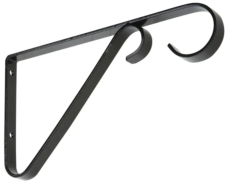 National Hardware N274-514 Plant Bracket, 6 in L, Steel, Black Price Drop