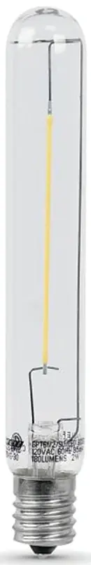 Feit Electric BP20T61/2/SU/LED LED Bulb, Linear, T6-1/2 Lamp, 20 W Equivalent, E17 Lamp Base, Non-Dimmable, Warm White Limited Offer