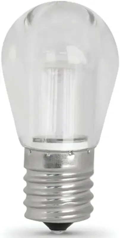 Certified Feit Electric BP40S11N/SU/LED LED Bulb, Decorative, S11 Lamp, 40 W Equivalent, E17 Lamp Base, Non-Dimmable, Warm White