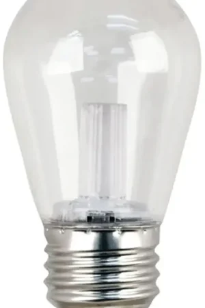 Feit Electric BPS14/SU/LED LED Bulb, Specialty, S14 Lamp, 11 W Equivalent, E26 Medium Lamp Base, Non-Dimmable, Clear Sale