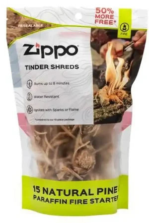 Luxury Zippo 40482 Tinder Shred Clamshell