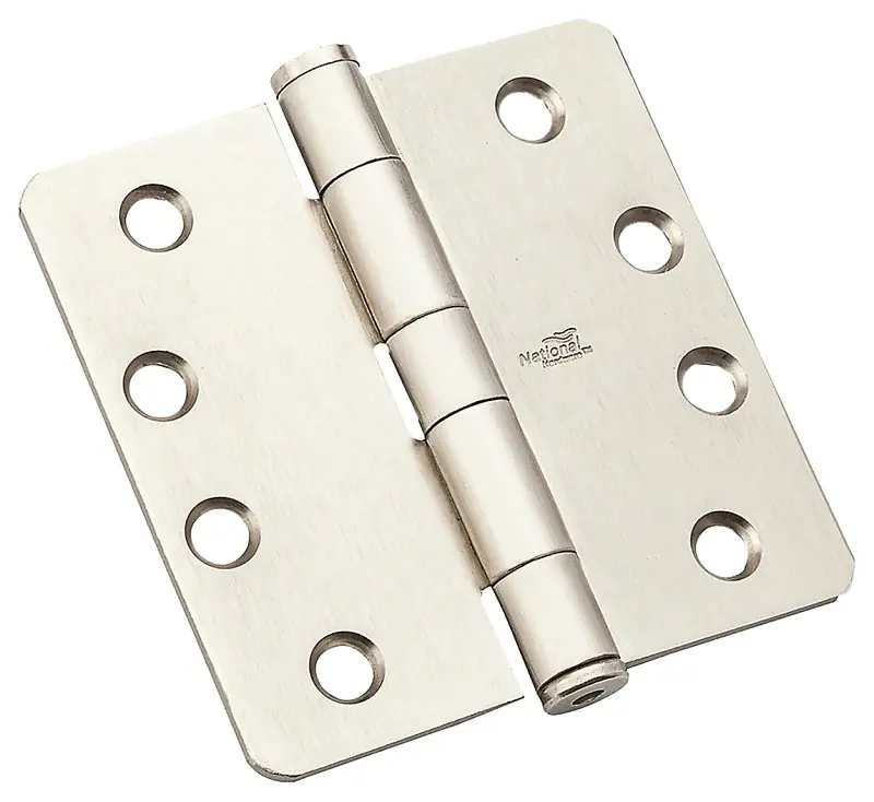 National Hardware DPB179RC Series N236-146 Template Hinge, 4 in H Frame Leaf, Steel, Nickel, Removable Pin, 85 lb Top Pick