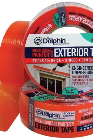 Buy Online Blue Dolphin TP EXT R 0200 Exterior Tape, 54.6 yd L, 1.88 in W, Orange