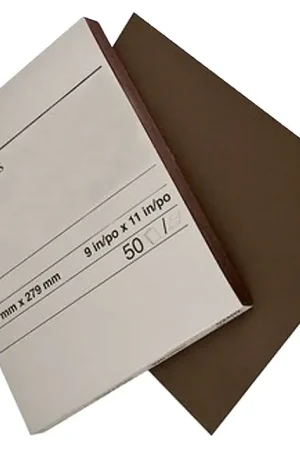 3M 02431 Sandpaper Sheet, 11 in L, 9 in W, Fine, Aluminum Oxide Abrasive, Cloth Backing, Pack of 50 Markdown