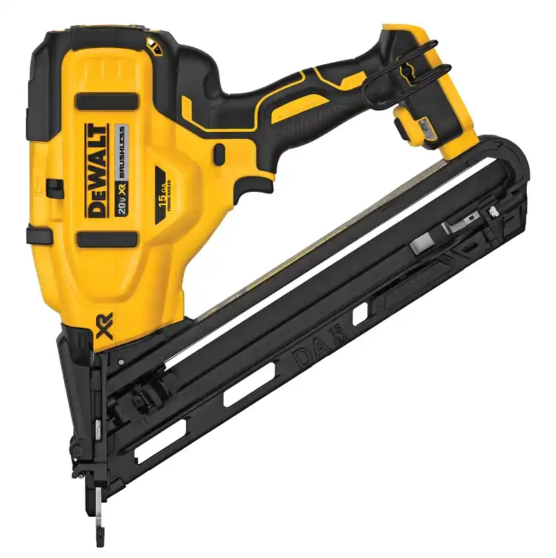 Brand New DEWALT DCN650B Nailer, Tool Only, 20 V, 110 Magazine, 34 deg Collation, 15 ga Nail, Nail Fastener