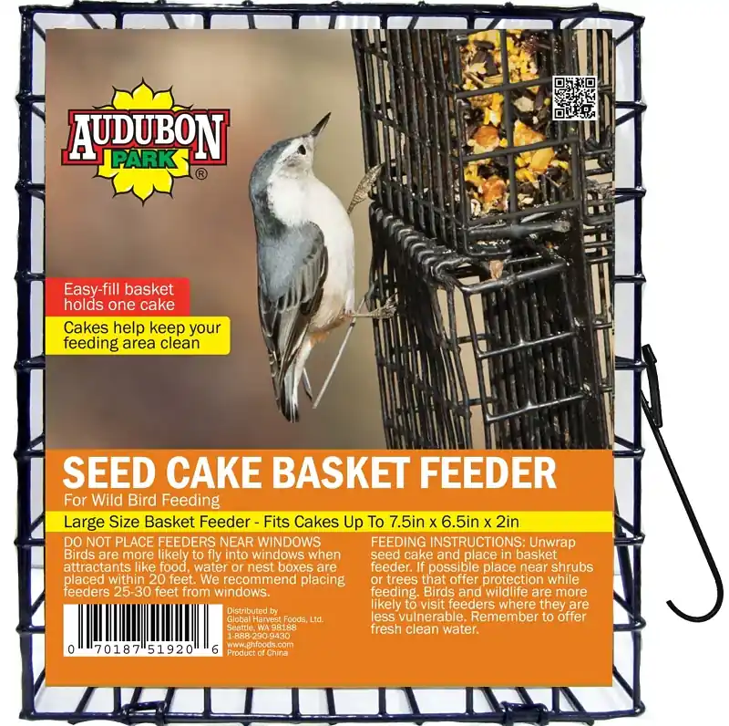 Affordable Audubon Park 11236 Seed Cake Basket Feeder, Grid, Metal