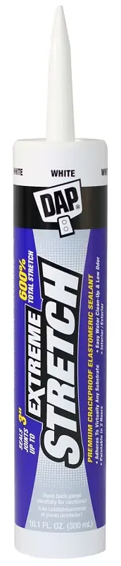 Big Sale DAP 18715 Elastomeric Sealant, White, 1 day Curing, 40 to 100 deg F, 10.1 oz Cartridge