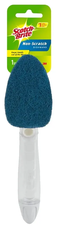 Hot Picks Scotch-Brite 450-4 Dishwand, Foam Bristle, Plastic Handle