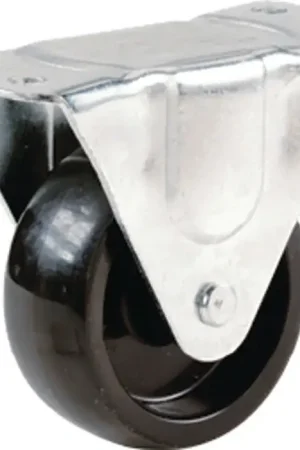 Buy Today Shepherd Hardware 9396 Rigid Caster, 2 in Dia Wheel, 3/4 in W Wheel, Polypropylene Wheel, 125 lb