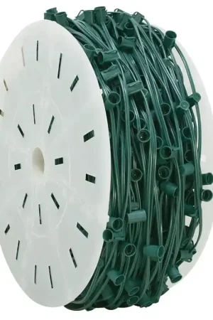 Latest Hometown Holidays C91000GC-12 Cord Light, C9 Lamp, 1000 ft L