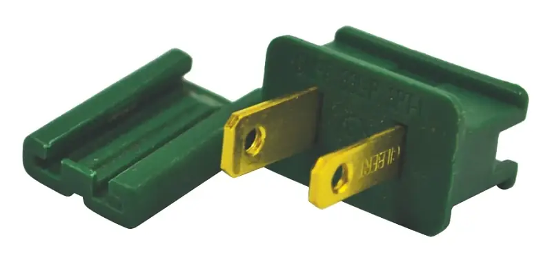 Don't Miss Out Hometown Holidays ZPLG-M Slide Plug, Male, Green, For: C7 and C9 18 AWG SPT-1 Cord