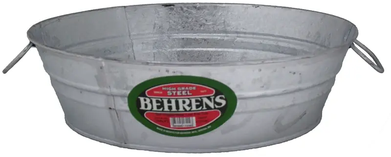 Latest Behrens 105LFT Low Flat Tub, 3 gal Capacity, Steel