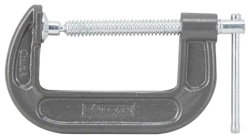 Deal Vulcan JL27363 C-Clamp, 4 in Max Opening Size, 1-3/4 in D Throat, Steel Body, Gray Body