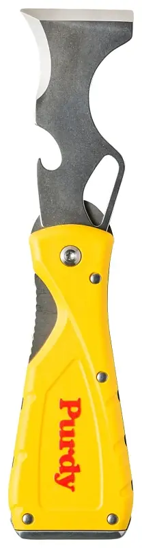 Hot Picks Purdy 140900600 Folding Multi-Tool, Rubber/Stainless Steel, Yellow