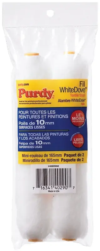 Grab Now Purdy 14G605062 Roller Cover, 3/8 in Thick Nap, 6-1/2 in L, Dralon Fabric Cover
