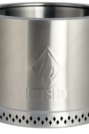 GHP Group Inc 52395 Fire Pit, 19-1/2 in OAW, 19.5 in OAD, 14.09 in OAH, Cylinder, Manual Ignition Ignition Best Seller