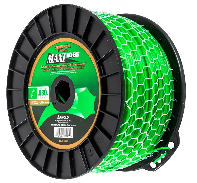 Flash Sale Arnold Maxi Edge Series WLM-380 Trimmer Line Spool, 0.08 in Dia, 1152 ft L, Polymer, Green