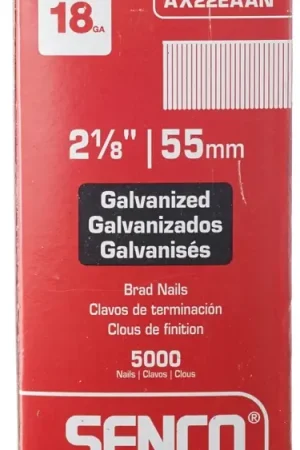 Low Price Senco AX22EAAN Nail, 2-1/8 in L, 18, Steel, Electro-Galvanized, Brad, Medium Head, Smooth Shank