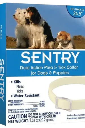 Deal Sergeant's 3285 Flea and Tick Collar, Off-White