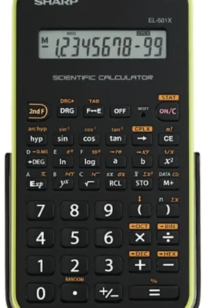 New Release Sharp EL501XBGR Scientific Calculator, Battery, 10 Display, LCD Display, Black/Green