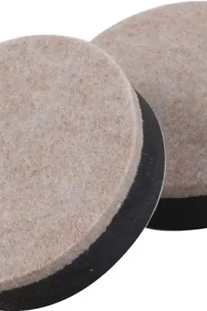 Top Pick Shepherd Hardware 9407 Slider Pad, Felt Cloth, Beige, 3-1/2 in Dia, 1/2 in Thick, Round