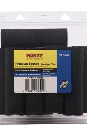Affordable Whizz 25002 Mini Roller Cover, 4 in L, Foam Cover, Black