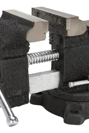 Vulcan JLO-067 Bench Vise, 3-1/2 in Jaw Opening, 1/4 in W Jaw, 2 in D Throat, Cast Iron Steel, Serrated Jaw Special Offer