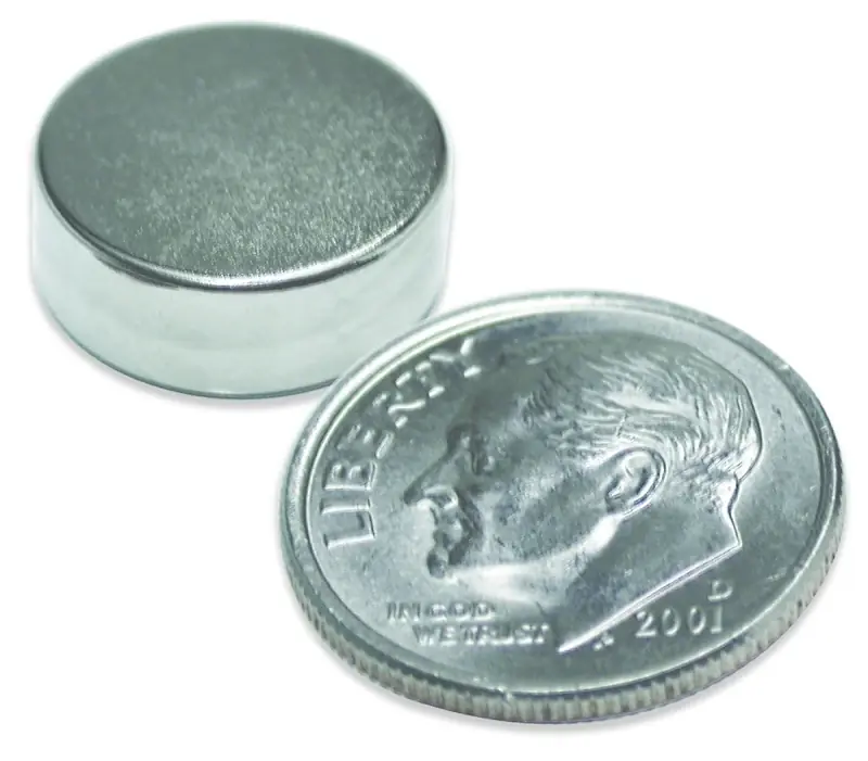 Fan Favorite Magnet Source 07045 Super Magnet Disc, Neodymium, 0.315 in Dia, 0.118 in H