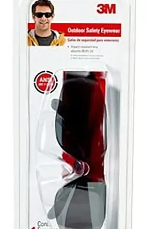 3M TEKK Protection 90552-00000B Safety Eyewear, Anti-Scratch Lens, Polycarbonate Lens, Wraparound Frame, Black Frame Hot Deal