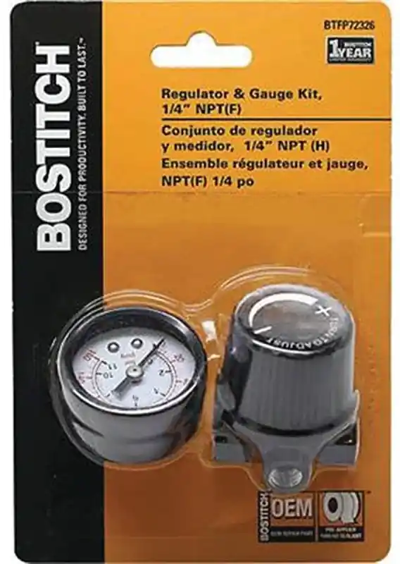 Bostitch BTFP72326 Regulator and Gauge Kit, Mini Fresh Stock