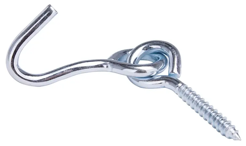 ProSource LR-404-PS Hammock Hook, 1-1/4 in Opening, Steel, Silver, Zinc Discount