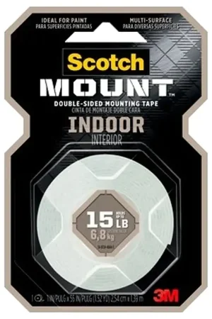 Buy Direct Scotch 314DC Mounting Tape, Heavy-Duty, 125 in L, 1 in W, White