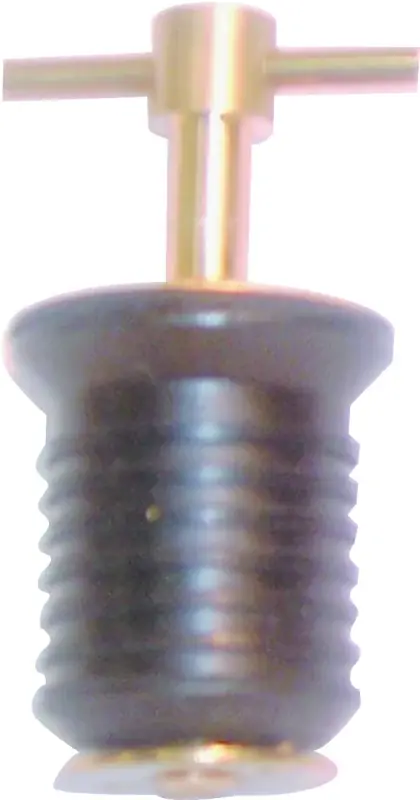 US Hardware M-008C Drain Plug, T-Handle, Stainless Steel, For: 1 in Dia Drain Luxury