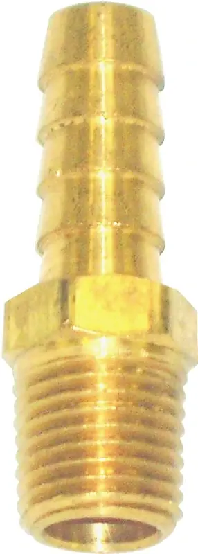 Today Only US Hardware M-271C Hose Barb, Specifications: 1/4 in MNPT, Brass