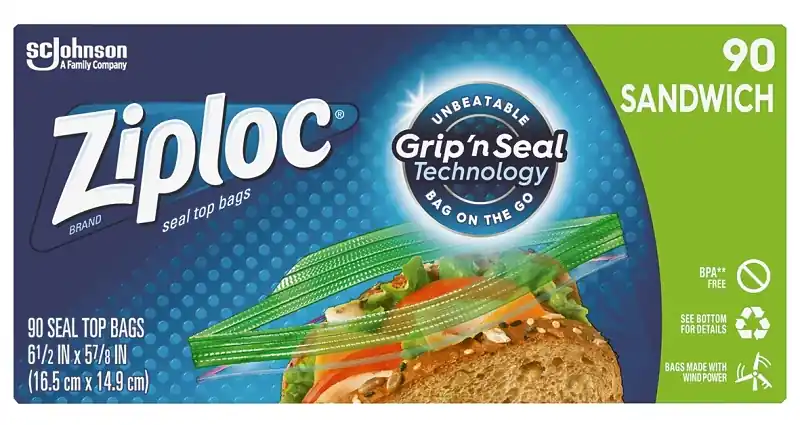 ZIPLOC EASY GUIDE SANDWICH BAG 105 CT Place Order