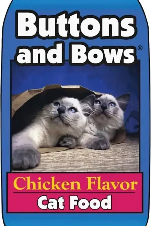 Reduced Price Buttons and Bows 10224 Cat Food, Chicken Flavor, 20 lb Bag