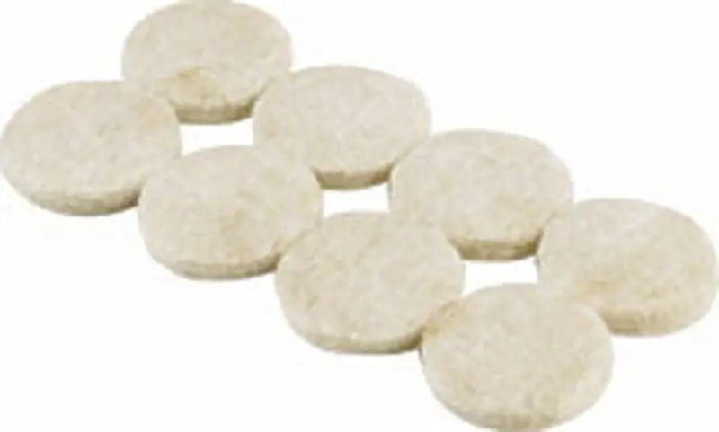 Fan Favorite Shepherd Hardware 9951 Protective Pad, Felt Cloth, Beige, 3/4 in Dia, Round