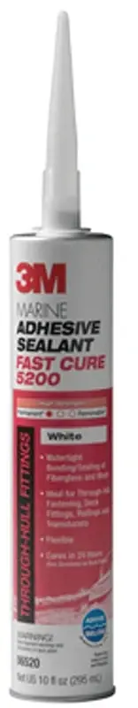 3M 06520 Adhesive Sealant, White, 5 to 7 days Curing, -40 to -190 deg F, 10 oz Cartridge Best Price