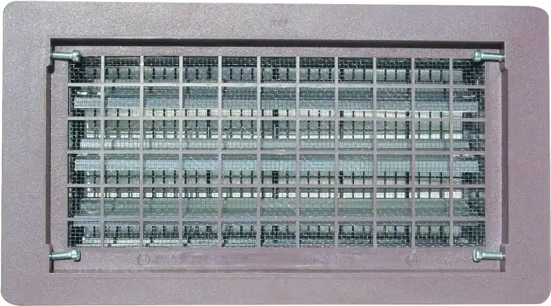 Top Pick Witten Vent 306MGR Foundation Vent, 65 sq-in Net Free Ventilating Area, Mesh Grill, Thermoplastic, Gray