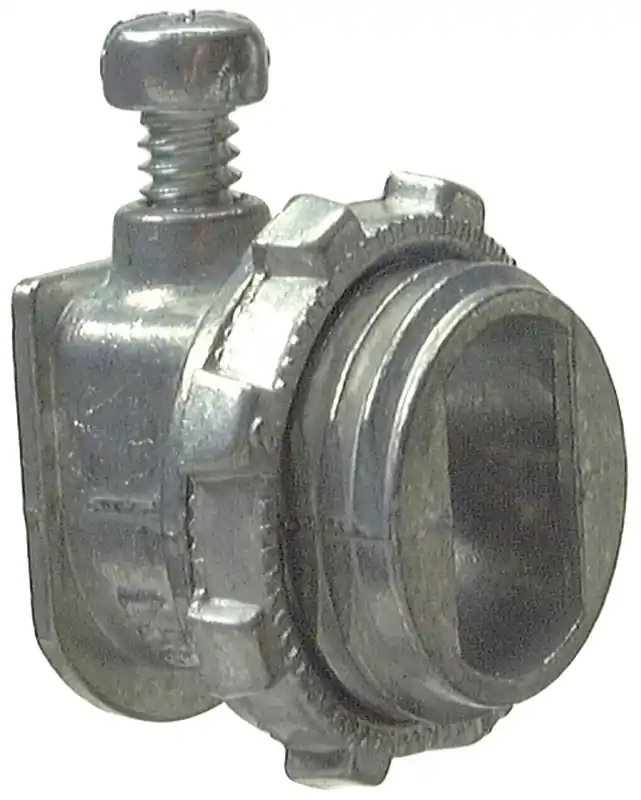 Professional Grade Halex 05803B Flex AC/BX Connector, 3/8 in, Zinc, 100/PK
