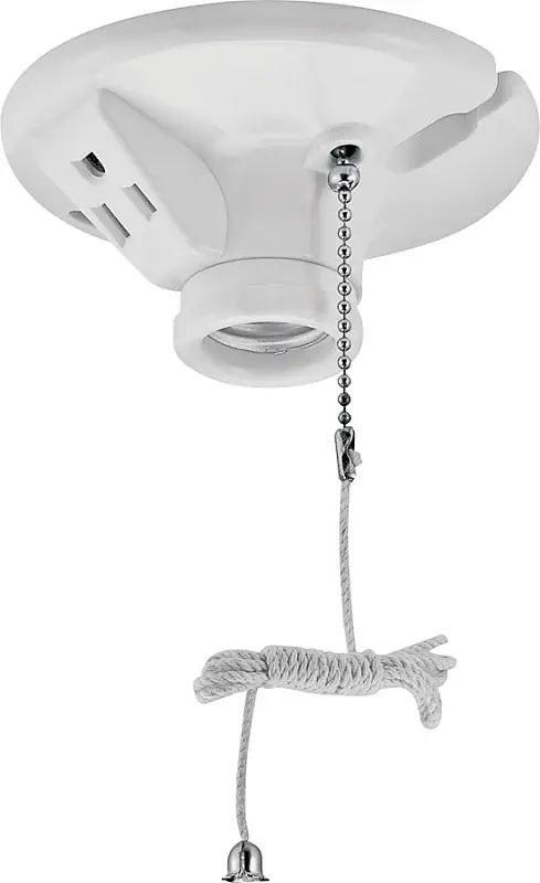 High Quality Eaton S865W-SP Lamp Holder, 250 VAC, 660 W, Thermoplastic Housing Material, White
