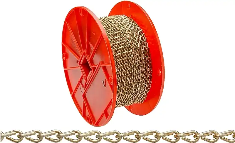 Campbell 072-1667N Jack Chain, #16, Steel, Brass, 11 lb Working Load, 200 ft Markdown