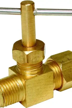 Professional Grade Dial 9421 Needle Valve, Straight, Brass, For: Evaporative Cooler Purge Systems