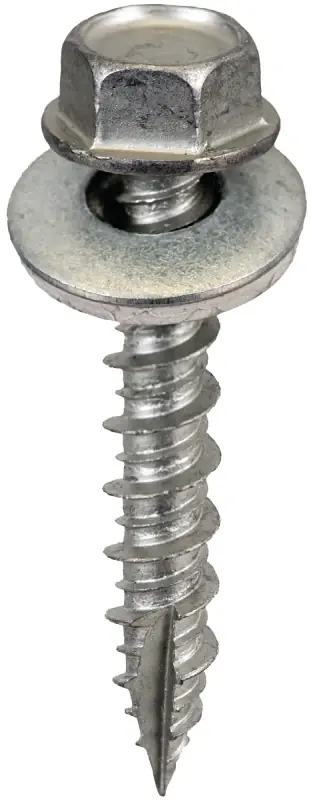 Fan Favorite Acorn SW-MW1415G250 Screw, #14 Thread, High-Low, Twin Lead Thread, Hex Drive, Self-Tapping, Type 17 Point
