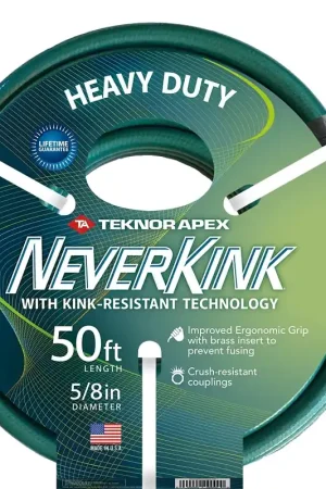Neverkink 8617-50/8615-50 Garden Hose, 50 ft L, Vinyl, Green Instant Buy