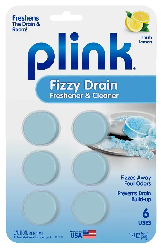 Plink PDF12T Drain Freshener and Cleaner, 1.37 oz, Tablet, Fresh Lemon Fresh Stock