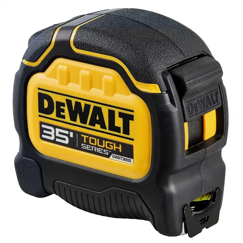 DEWALT Tough Series DWHT36935S Tape Measure, 35 ft L Blade, 1-1/4 in W Blade, Steel Blade, Plastic Case High Quality