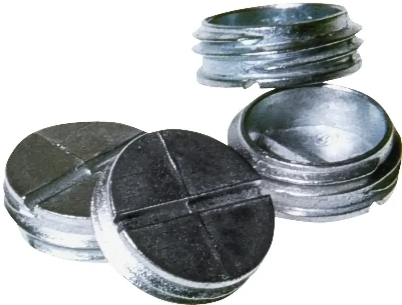 New Release Hubbell 5269-0 Closure Plug, 1/2 in, Zinc, Gray